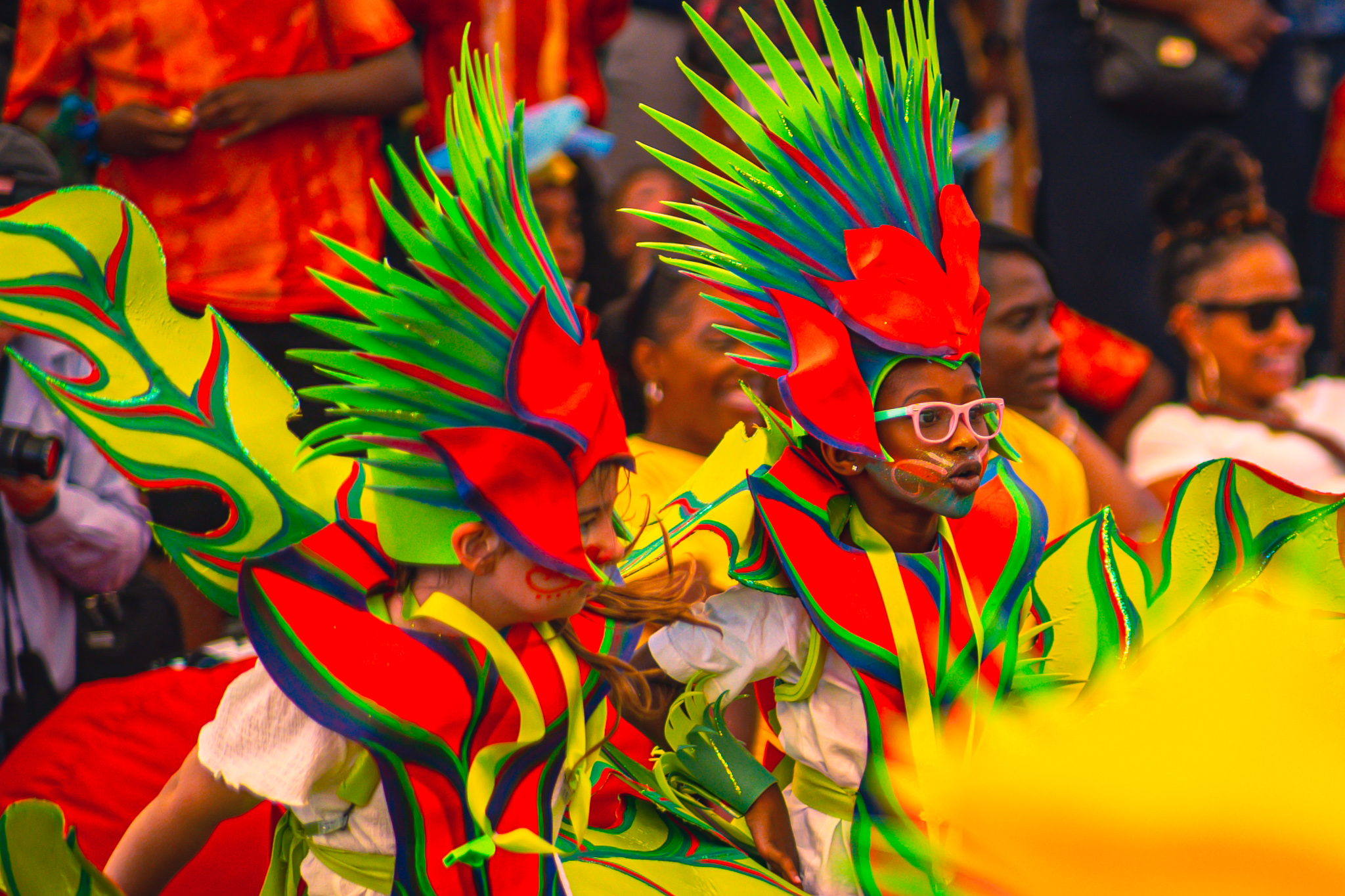 Children participating in carnival