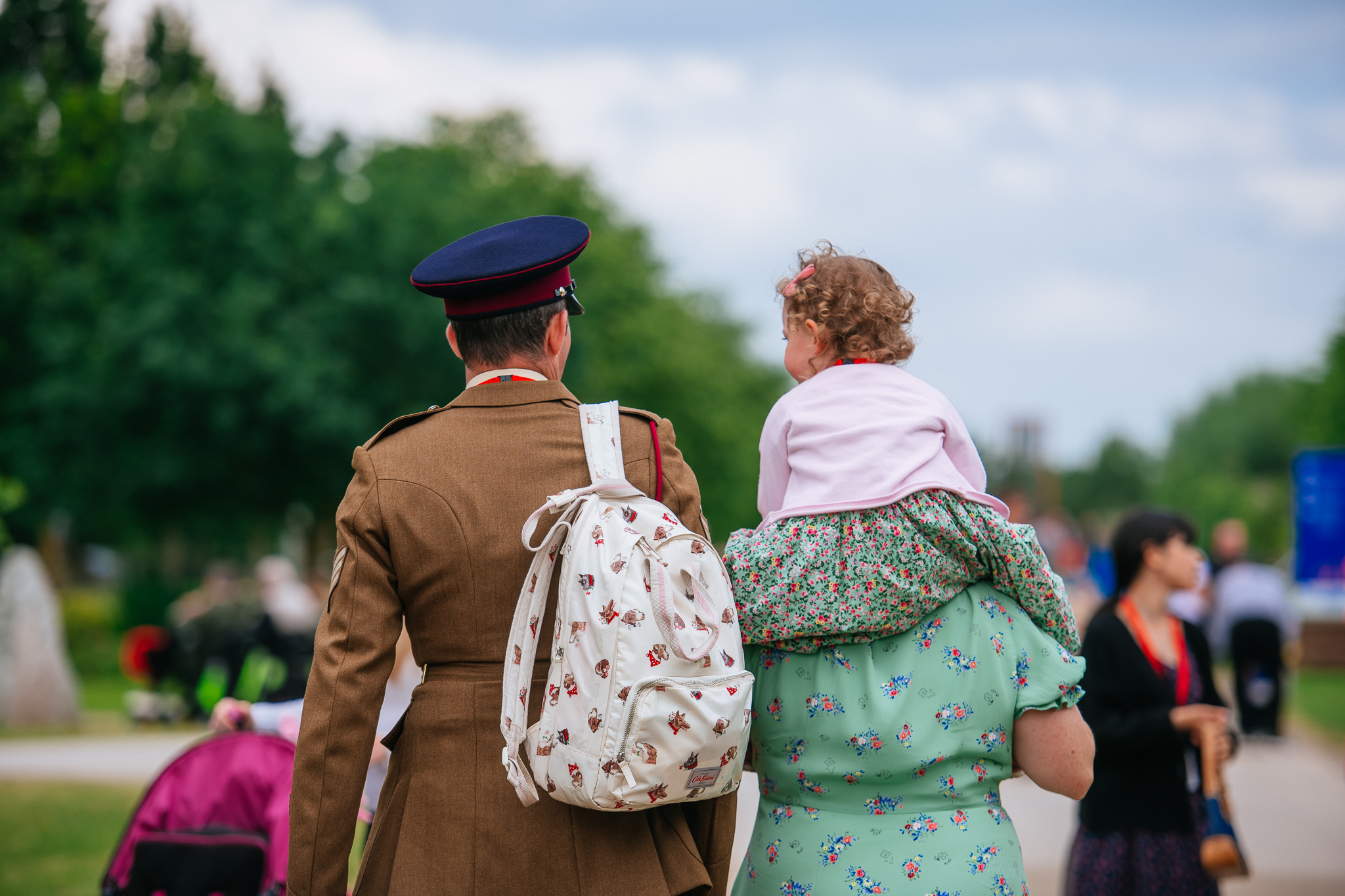Military Family at the Arboretum on Armed Forces Day 2021