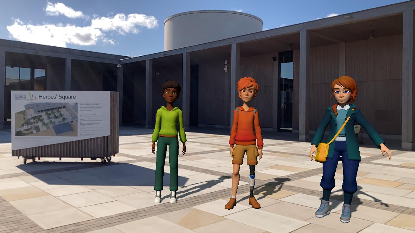 Characters featuring in the AR App