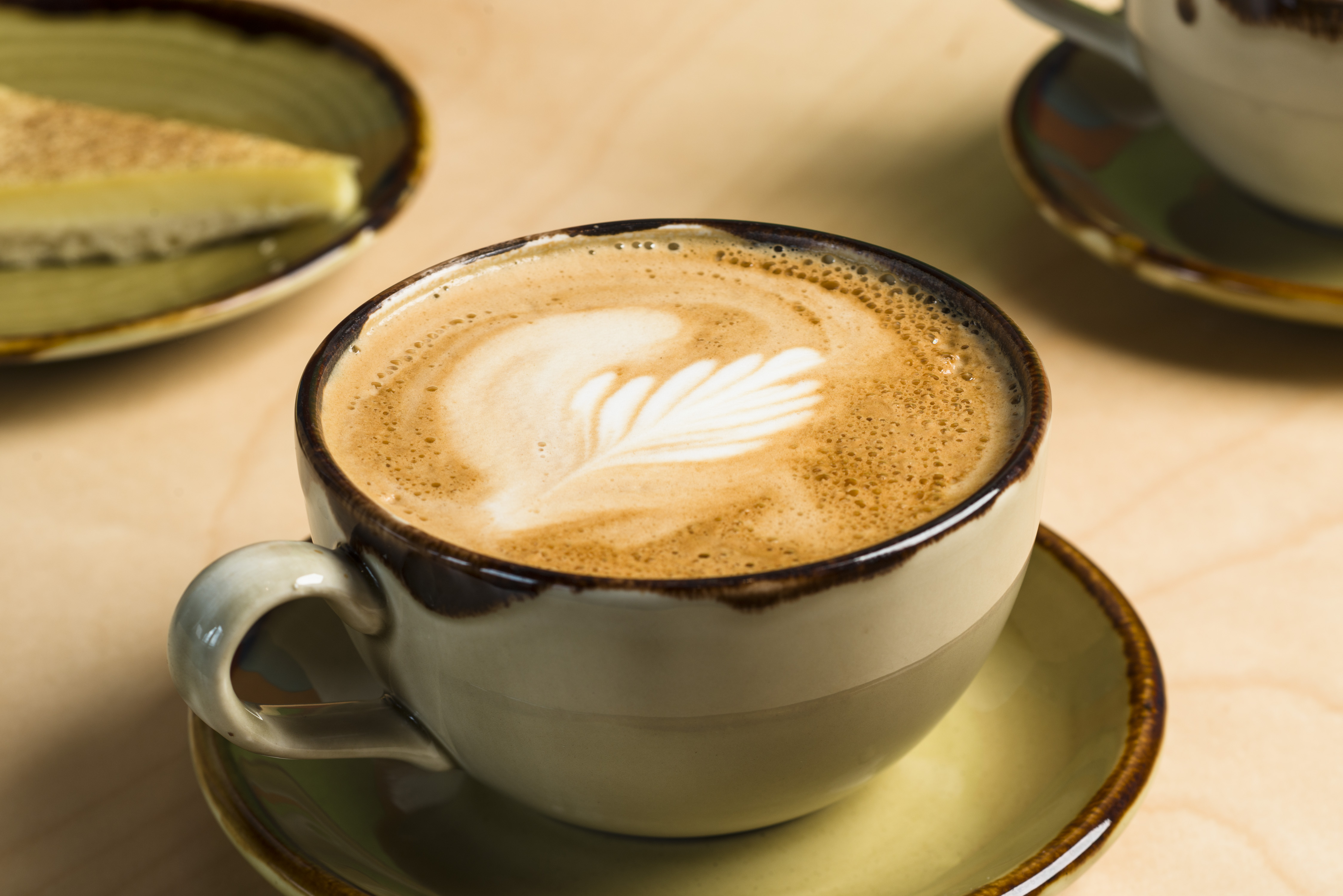 A cup of fresh coffee