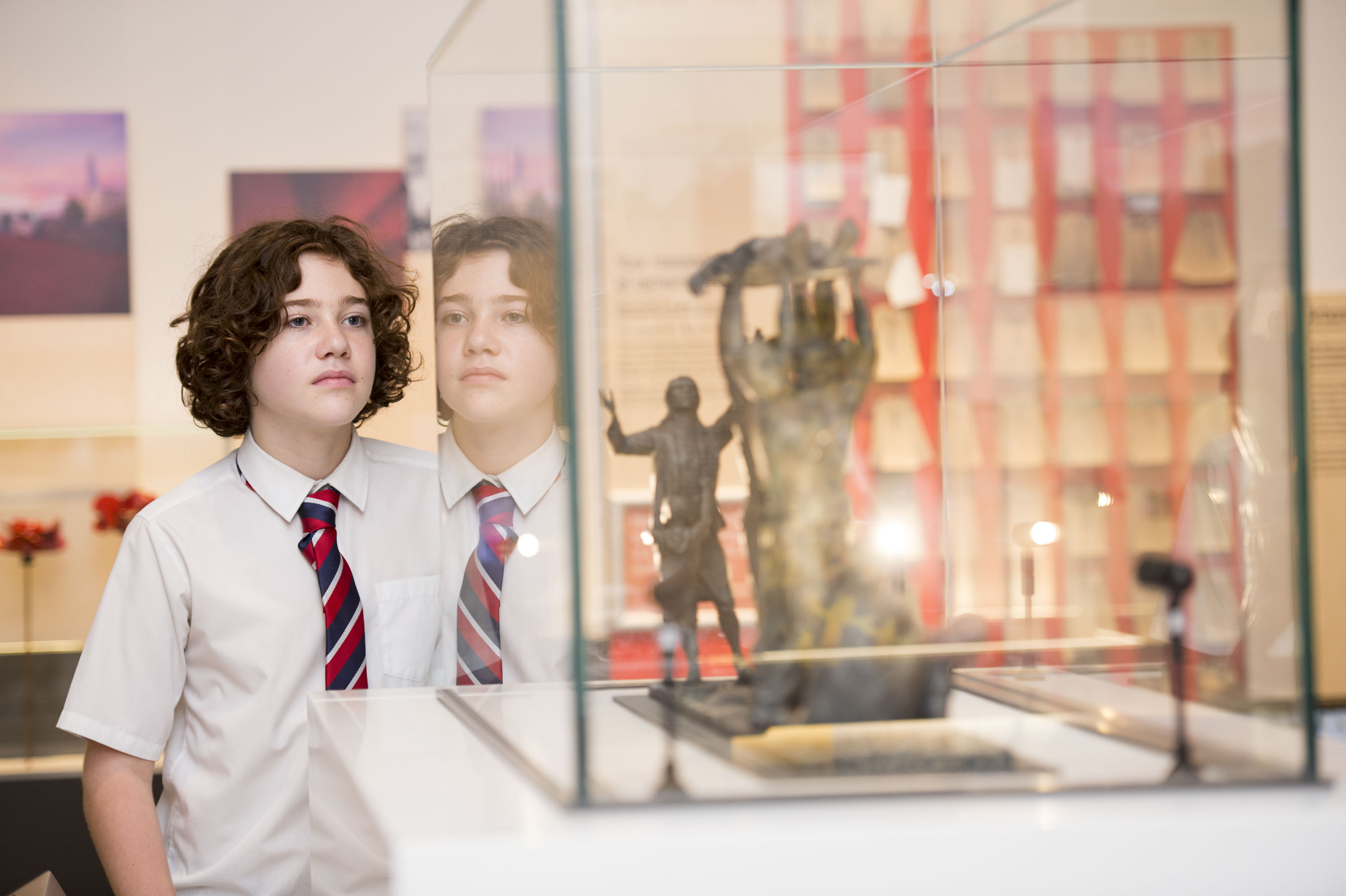 KS3 student in Exhibition at Arboretum