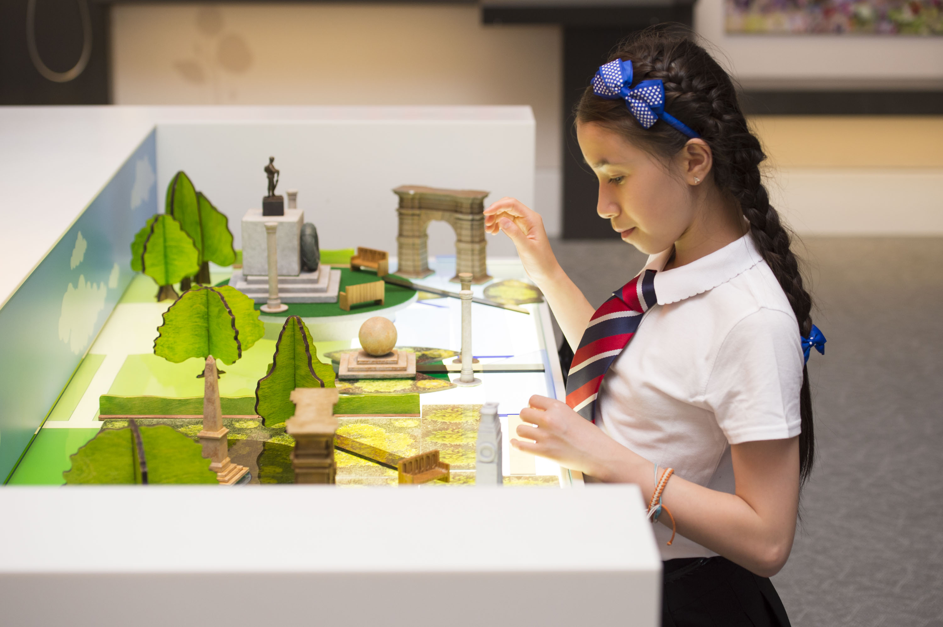 Student in the Landscapes of Life Exhibition