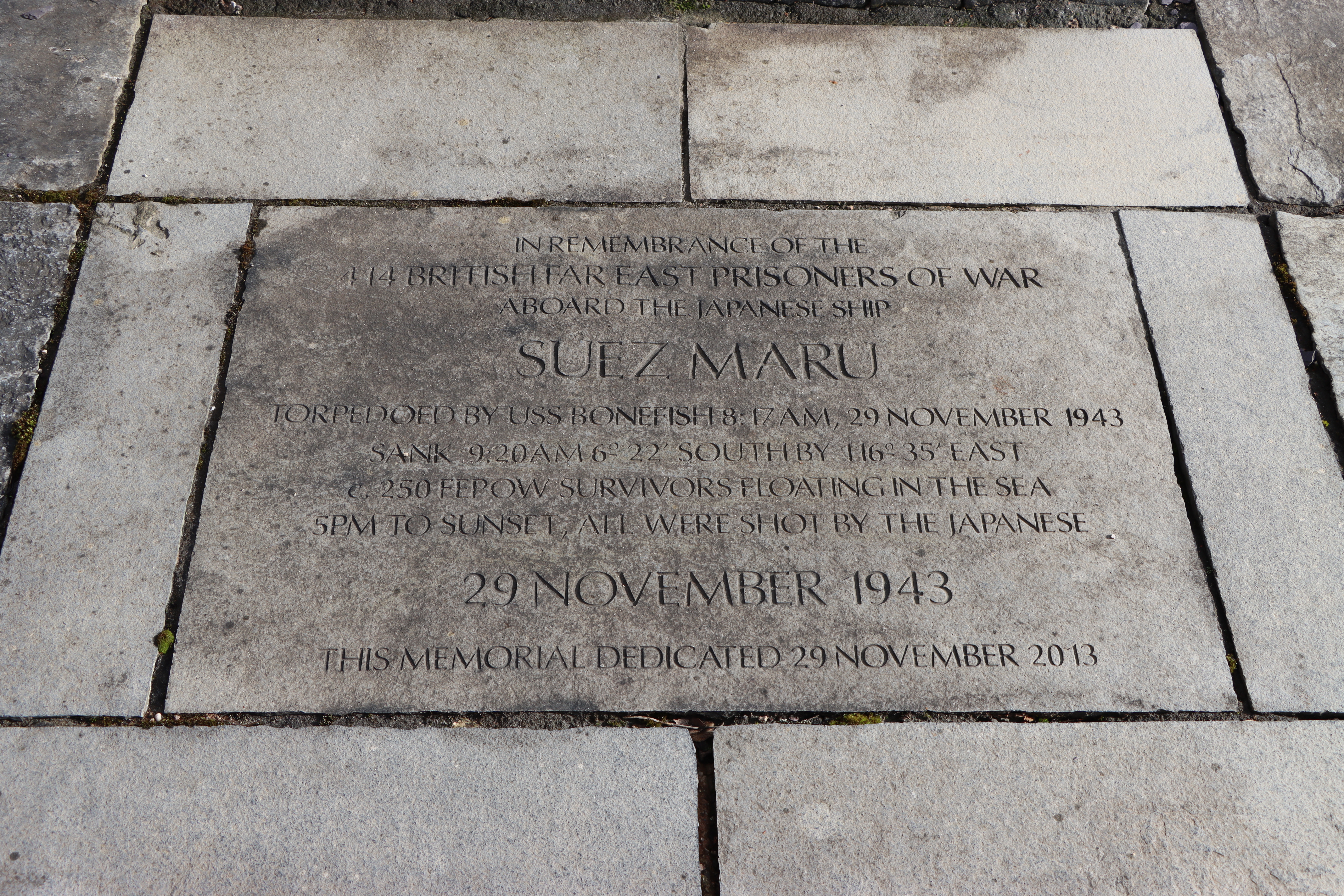 Memorial to Suez Maru