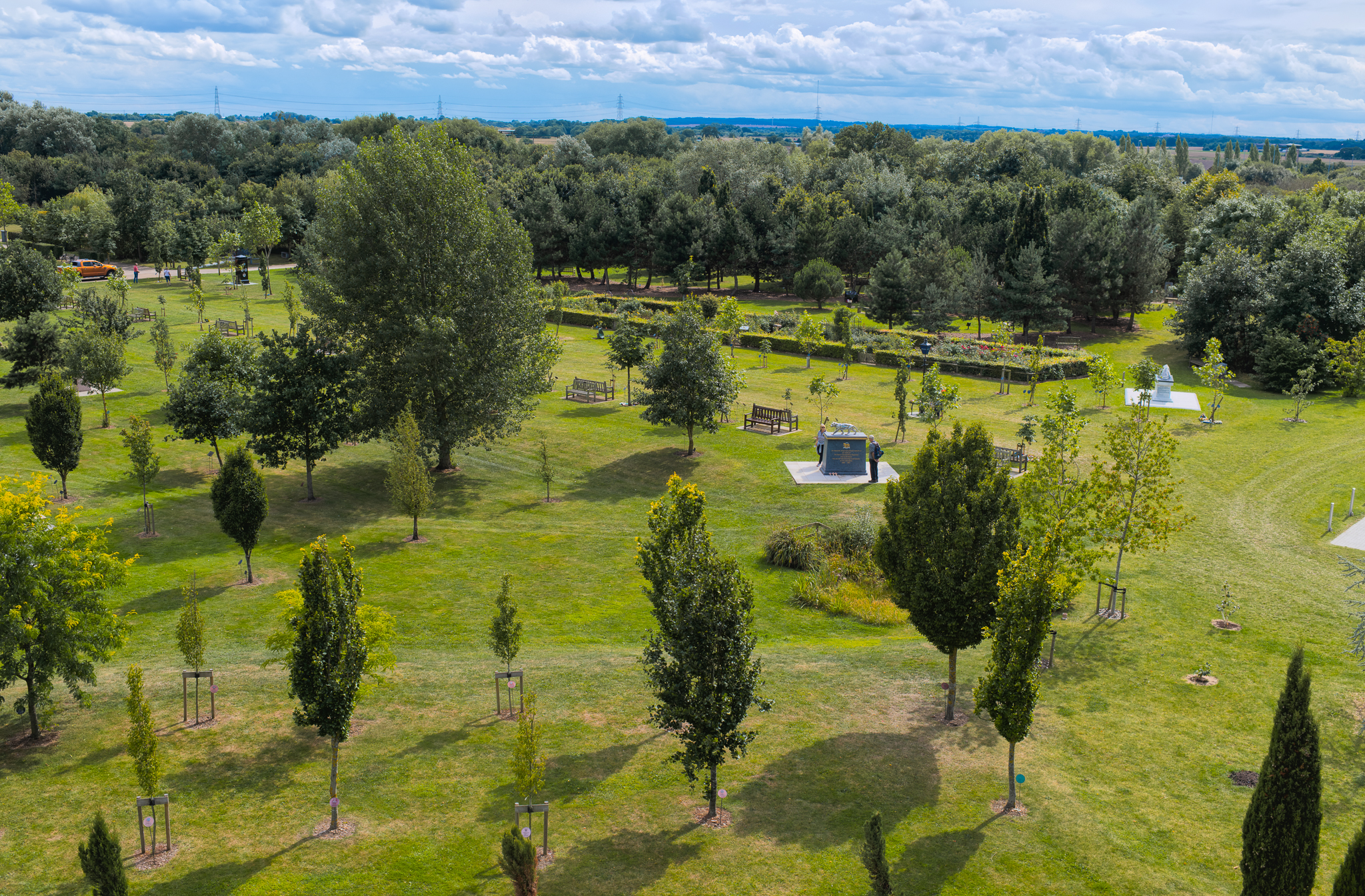 Aerial shot of the Arboretum